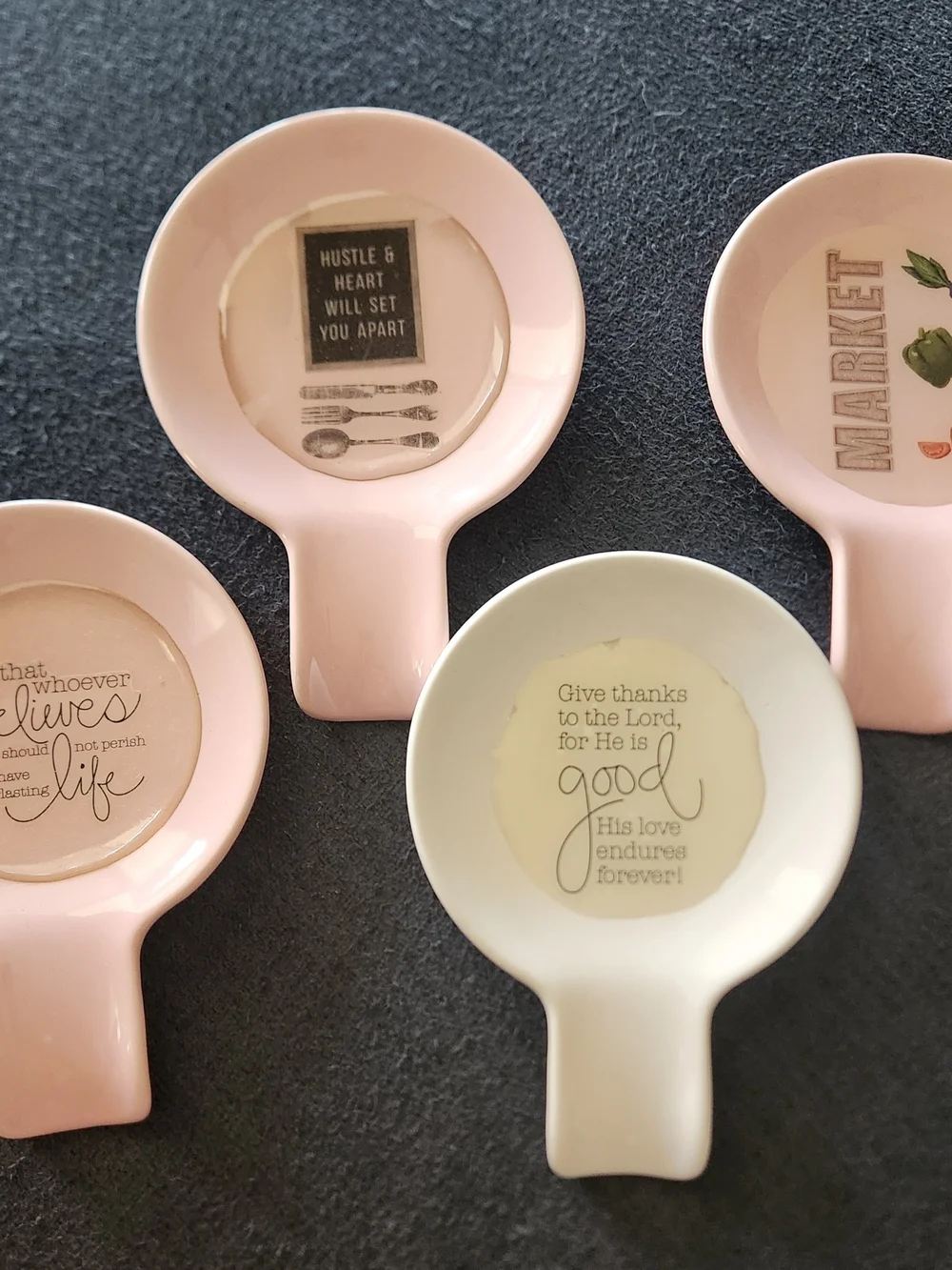 Set of 4 Ceramic Spoon Rests – Inspirational Kitchen Designs
